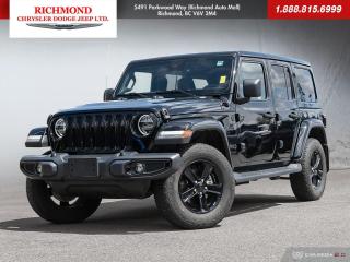 Used 2021 Jeep Wrangler Unlimited Sahara One Owner Local No Accidents for sale in Richmond, BC