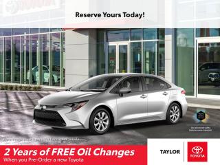 New 2022 Toyota Corolla LE Reserve Yours Today! for sale in Regina, SK