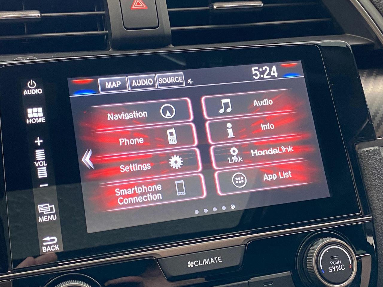 2018 Honda Civic Sport Touring+LED Lights+Roof+Leather+CLEAN CARFAX - Photo #30