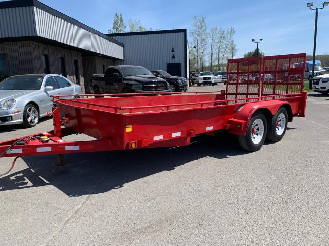 2012 Canadian Trailer Company Other 7 x 16 Flat Deck Trailer with Fold Down Ramp