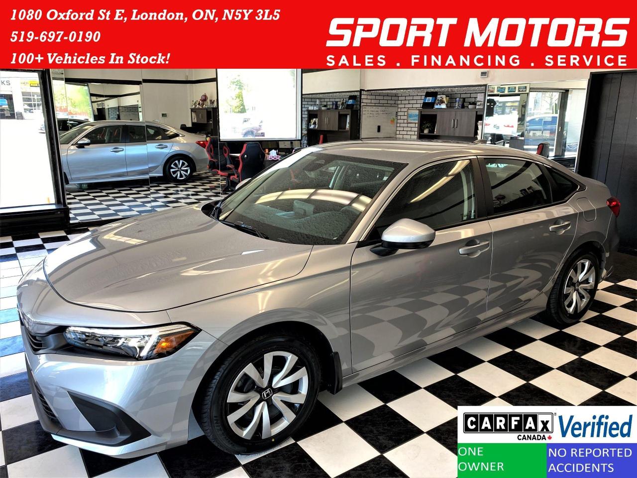 Used 2022 Honda Civic LX+LaneKeep+Adaptive Cruise+ApplePlay+CLEAN CARFAX for sale in London, ON