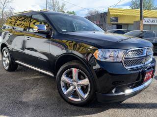 Used 2012 Dodge Durango Citadel/AWD/NAVI/CAMERA/DVD/LEATHER/ROOF/ALLOYS++ for sale in Scarborough, ON
