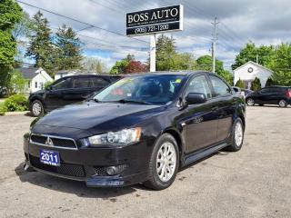 <p class=MsoNormal><span style=font-family: Segoe UI, sans-serif; font-size: 13.5pt;>EXCELLENT CONDITION MITSUBISHI SEDAN W/ GREAT MILEAGE, EQUIPPED W/ THE FUEL EFFICIENT 4 CYLINDER 2.0L ENGINE, LOADED W/ POWER MOONROOF, FOG LIGHTS, HEATED/LEATHER SEATS, KEYLESS/PROXIMITY ENTRY, BLUETOOTH CONNECTION, POWER PACKAGE, AIR CODITIONING, ALLOY RIMS, REAR SPOILER, UPGRADED SOUND SYSTEM W/ SUBWOOFER, WARRANTY AND MUCH MORE!*** FREE RUST-PROOF PACKAGE FOR A LIMITED TIME ONLY *** This vehicle comes certified with all-in pricing excluding HST tax and licensing. Also included is a complimentary 36 days complete coverage safety and powertrain warranty, and one year limited powertrain warranty. Please visit our website at bossauto.ca today!</span></p>