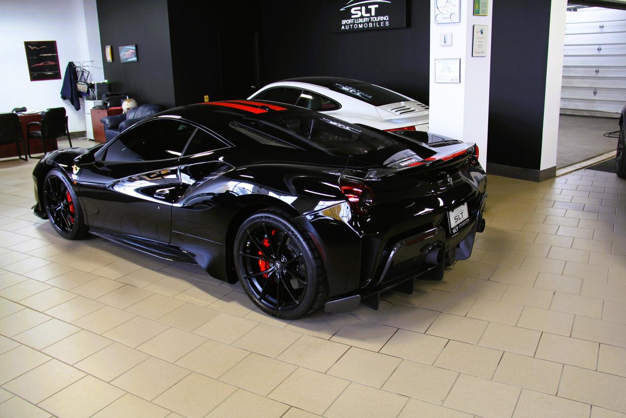 2019 Ferrari 488 Pista BLACK ON BLACK WITH RED STRIPE/ACCENTS!!! - Photo #7