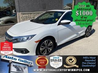 Used 2018 Honda Civic COUPE EX-T* Manual Transmission/Bluetooth/Only 22,118 km for sale in Winnipeg, MB