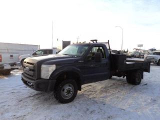 <p>2015 Ford F350 Reg Cab dually 4x4 with 10 ft deck with built in tool boxes 6.2L gas auto transmission air con vinyl seat, brand new upper and lower ball joints, all new shocks, new tires new tie rod end, new spark plugs. 113,000 km we offer leasing and bank financing $32900 plus taxes Conquest Truck & Auto Sales 149 Oak Point hwy Winnipeg 204 633 1135 DP0789</p>
