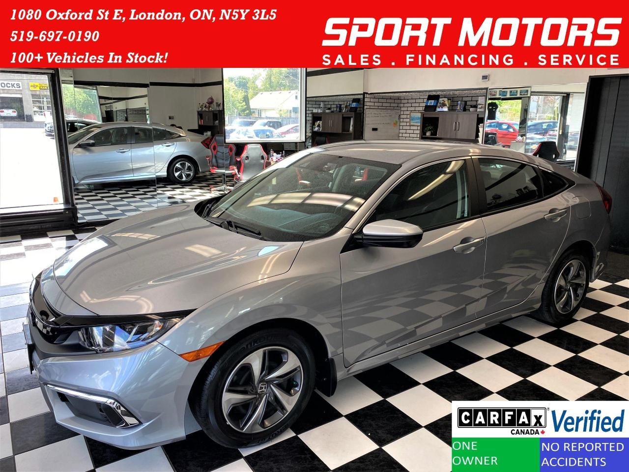 Used 2019 Honda Civic LX+LaneKeep+Adaptive Cruise+ApplePlay+CLEAN CARFAX for sale in London, ON