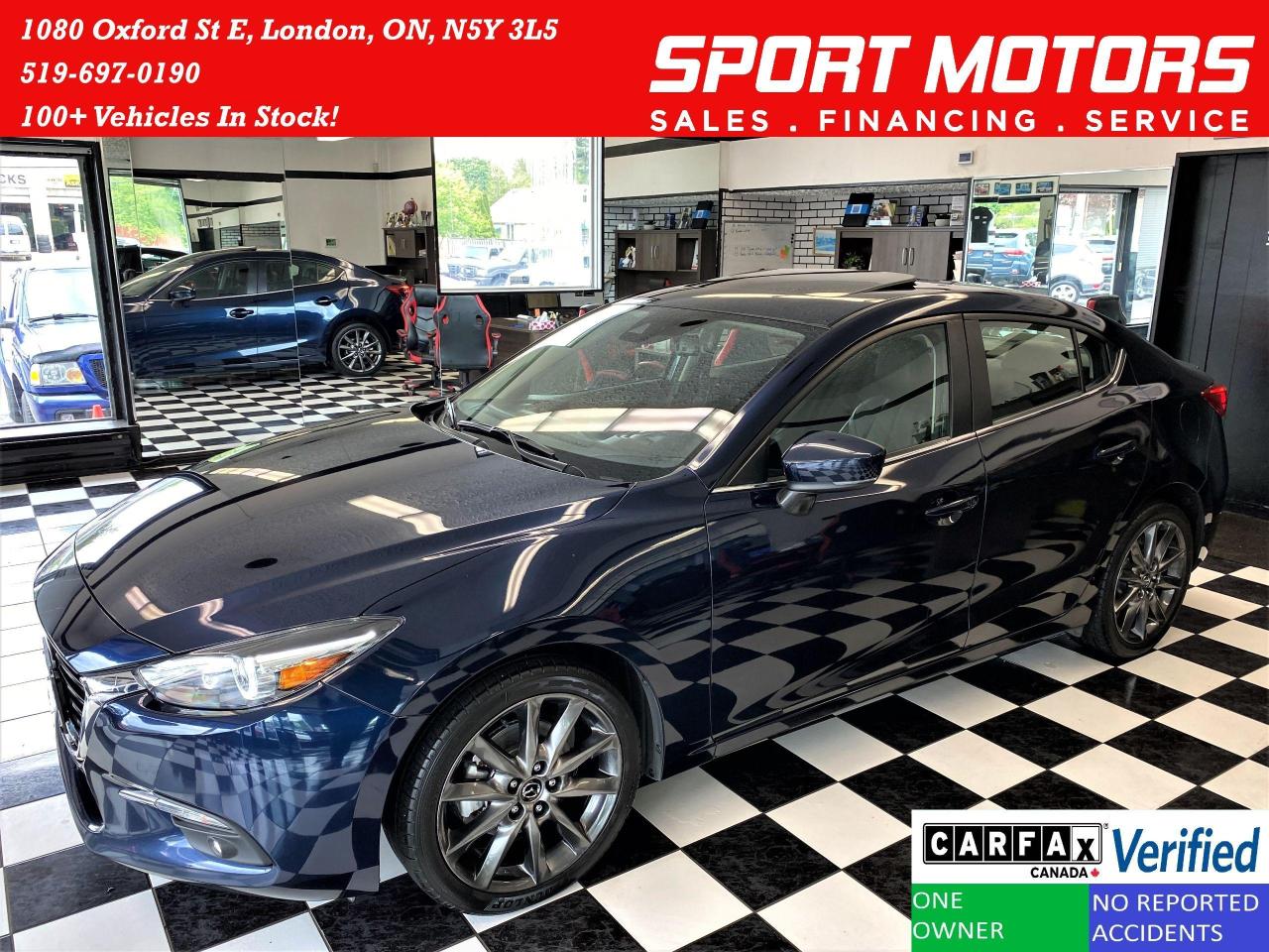 2018 Mazda MAZDA3 GT+ApplePlay+Roof+Adaptive Cruise+CLEAN CARFAX Photo67