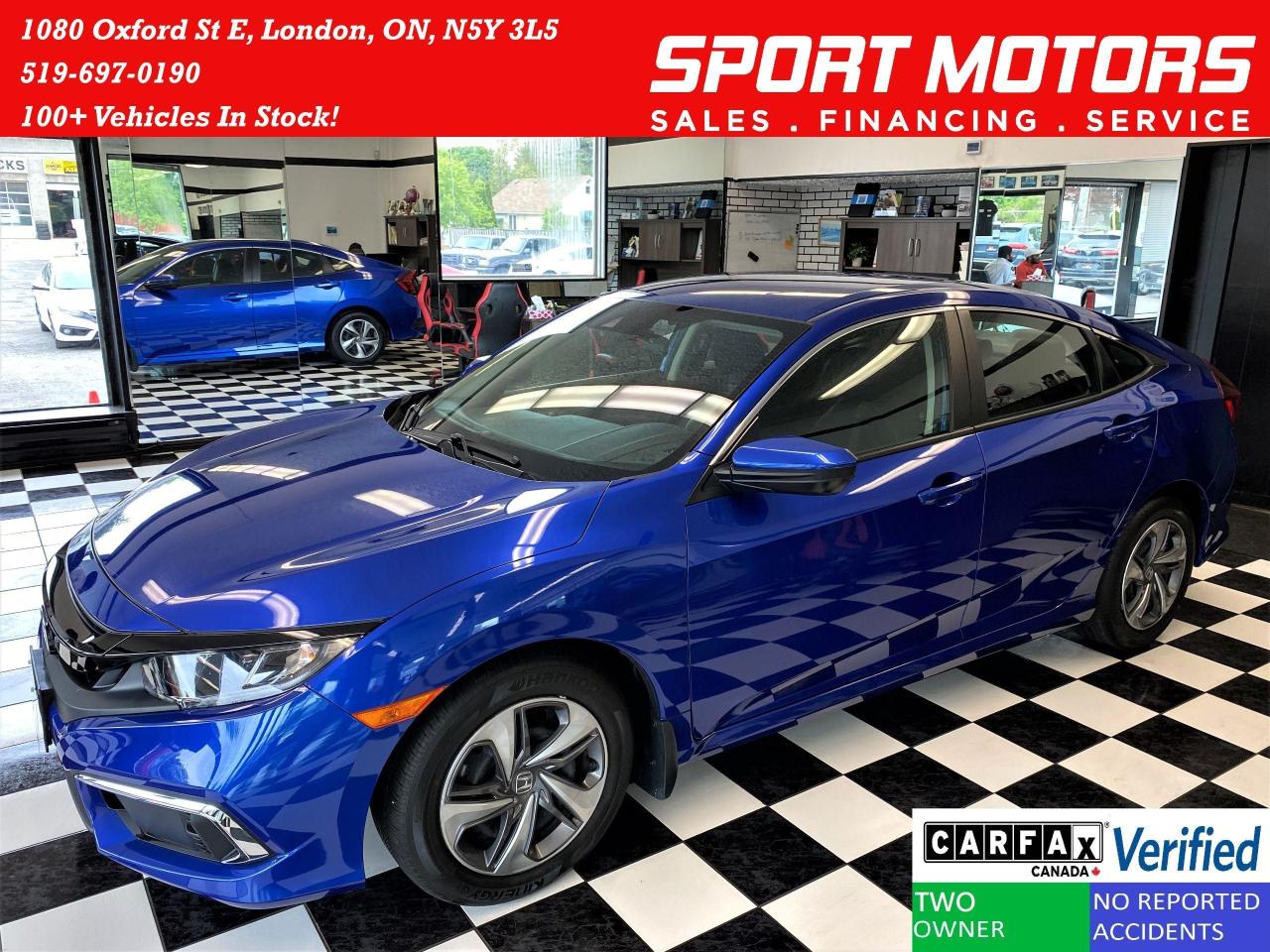 Used 2019 Honda Civic LX+LaneKeep+Adaptive Cruise+ApplePlay+CLEAN CARFAX for sale in London, ON