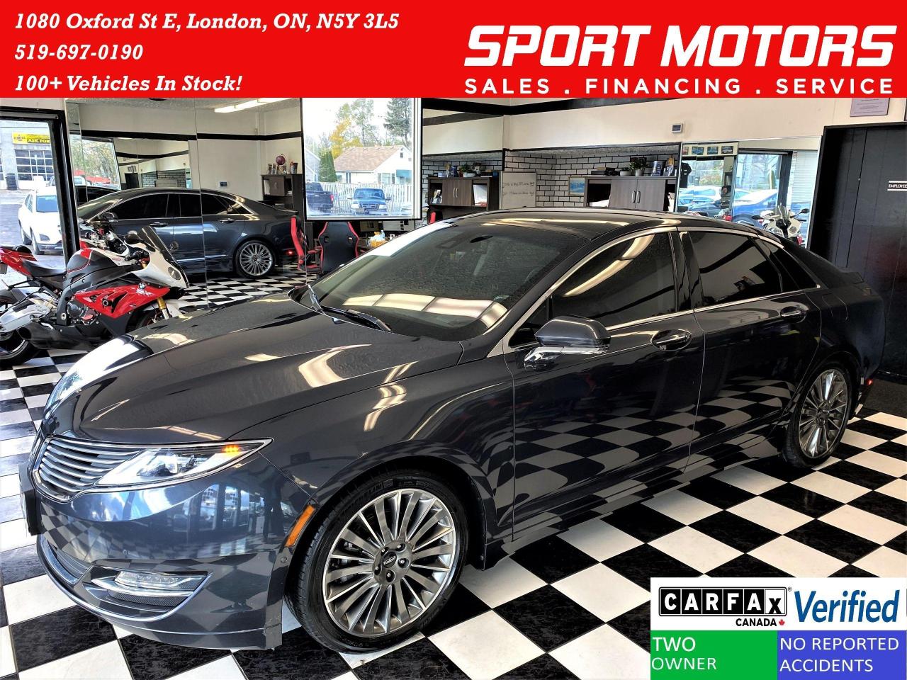 Used 2014 Lincoln MKZ Hybrid+Adaptive Cruise+LaneKeep+Roof+CLEAN CARFAX for sale in London, ON