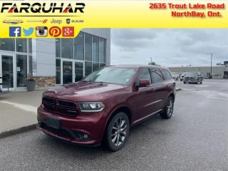 Used 2017 Dodge Durango GT - Leather Seats -  Bluetooth - $283 B/W for sale in North Bay, ON