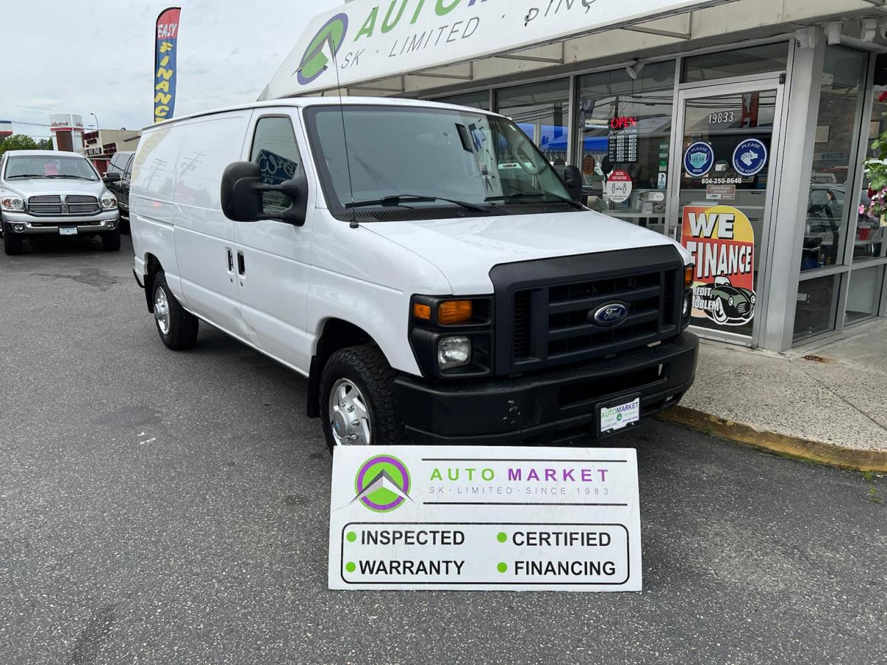 SUPER CLEAN LOW KMS INSPECTED WITH BCAA MEMBERSHIP<br /><br />CALL OR TEXT KARL @ 6-0-4-2-5-0-8-6-4-6 FOR INFO & TO CONFIRM LOCATION.<br /><br />VERY NICE E-150 CARGO VAN SUPER CLEAN INSIDE AND OUT, IT EVEN HAS A BACK UP CAMERA. THROUGH THE SHOP, FULLY INSPECTED AND READY TO GO. LOCAL VAN, NO ACCIDENT CLAIMS AND WE HAVE SERVICE HISTORY AS WELL. TIRES AND BRAKES ARE NEARLY NEW, IT NEEDS NOTHING. <br /><br />2 LOCATIONS TO SERVE YOU, BE SURE TO CALL FIRST TO CONFIRM WHERE THE VEHICLE IS.<br /><br />We are a family owned and operated business since 1983 and we are committed to offering outstanding vehicles backed by exceptional customer service, now and in the future.<br />Whatever your specific needs may be, we will custom tailor your purchase exactly how you want or need it to be. All you have to do is give us a call and we will happily walk you through all the steps with no stress and no pressure.<br /><br />                                            WE ARE THE HOUSE OF YES!<br /><br />ADDITIONAL BENEFITS WHEN BUYING FROM SK AUTOMARKET:<br /><br />-ON SITE FINANCING THROUGH OUR 17 AFFILIATED BANKS AND VEHICLE                                                   FINANCE COMPANIES<br />-IN HOUSE LEASE TO OWN PROGRAM.<br />-EVERY VEHICLE HAS UNDERGONE A 120 POINT COMPREHENSIVE INSPECTION<br />-EVERY PURCHASE INCLUDES A FREE POWERTRAIN WARRANTY<br />-EVERY VEHICLE INCLUDES A COMPLIMENTARY BCAA MEMBERSHIP FOR YOUR SECURITY.<br />-EVERY VEHICLE INCLUDES A CARFAX AND ICBC DAMAGE REPORT<br />-EVERY VEHICLE IS GUARANTEED LIEN FREE<br />-DISCOUNTED RATES ON PARTS AND SERVICE FOR YOUR NEW CAR AND ANY OTHER   FAMILY CARS THAT NEED WORK NOW AND IN THE FUTURE.<br />-36 YEARS IN THE VEHICLE SALES INDUSTRY<br />-A+++ MEMBER OF THE BETTER BUSINESS BUREAU<br />-RATED TOP DEALER BY CARGURUS 2 YEARS IN A ROW<br />-MEMBER IN GOOD STANDING WITH THE VEHICLE SALES AUTHORITY OF BRITISH   COLUMBIA<br />-MEMBER OF THE AUTOMOTIVE RETAILERS ASSOCIATION<br />-COMMITTED CONTRIBUTOR TO OUR LOCAL COMMUNITY AND THE RESIDENTS OF BC $495 Documentation fee and applicable taxes are in addition to advertised prices.<br />LANGLEY LOCATION DEALER# 40038<br />S. SURREY LOCATION DEALER #9987<br />