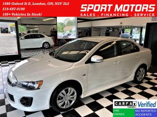 Used 2017 Mitsubishi Lancer ES+GPS+Touch Tablet+New Tires+Brakes+CLEAN CARFAX for sale in London, ON