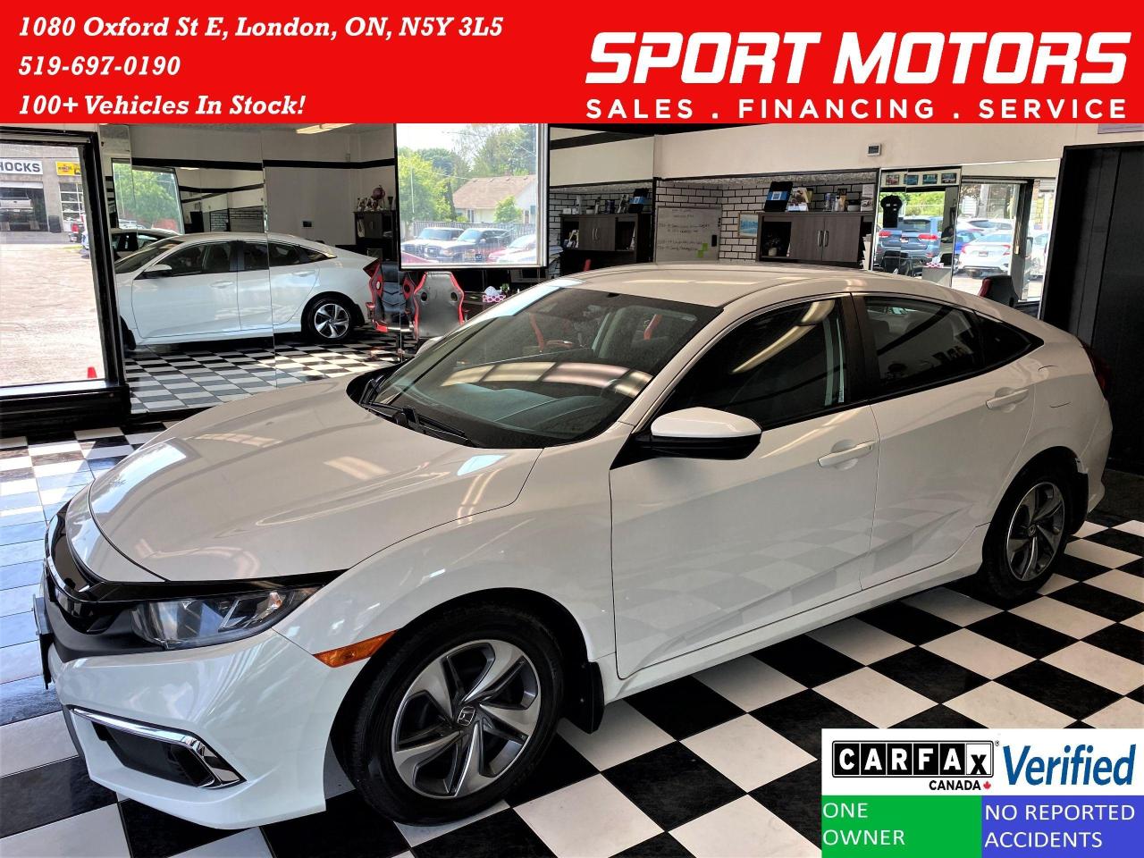 Used 2019 Honda Civic LX+LaneKeep+Adaptive Cruise+ApplePlay+CLEAN CARFAX for sale in London, ON