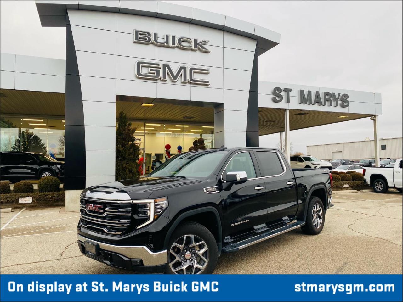 5.3L EcoTec3 V8 Engine | Onyx Black | Black | 4x4 | 4 door | Crew Cab<div><br></div><ul><li>Apple CarPlay/Android Auto smart device wireless mirroring</li><li>Forward Collision Alert with Automatic Braking</li><li>Front Pedestrian Braking</li><li>Wi-Fi Hotspot capable mobile hotspot internet access</li><li>HD Rear Vision Camera rear mounted camera</li><li>Lane Keep Assist with Lane Departure Warning</li><li>Automatic Emergency Braking predictive brake assist system</li><li>Cruise control with steering wheel mounted controls</li><li>Integrated navigation system with voice activation</li><li>Keyfob remote engine start</li><li>Heated steering wheel</li><li>Heated driver and front passenger seats</li></ul><div><br></div><div>At St Marys Buick GMC, our skilled sales team is enthusiastic about sharing their expertise with you. Were here to answer any questions you may have and make arrangements for a test drive that suits your schedule. Let us assist you in finding the perfect vehicle to match your needs and preferences.</div><div> </div><div>Dont hesitate to reach out to us via this listing or by phone. Were ready and willing to help make your car-buying experience enjoyable and hassle-free!</div><div> </div><div>This vehicle is currently showcased at our location in St Marys. </div><div> </div><div>Our operating hours are as follows: Monday to Friday: 9:00 am-6:00 pm, Saturday: 9:00 am-3:00 pm, Sunday: Closed.</div><div> </div><div>Were looking forward to serving you soon!</div><div> </div><div>Additional HST and licensing fees apply.</div><div> </div><div>Please contact us for further details.</div><div> </div><div>UpAuto, born from a vision to redefine automotive retailing, signifies a departure from the conventional dealership archetype. Its a purpose-built enterprise meticulously crafted to drive growth and enhance performance across all its dealership entities, with a steadfast commitment to benefiting all involved parties.</div><div>The name UpAuto isnt just a title; its a philosophyan embodiment of the companys unwavering dedication to upward mobility in every operational facet within its dealership network. With an ethos rooted in maximizing performance and delivering unparalleled quality results, UpAuto inaugurates a new era in automotive retail, where innovation and excellence seamlessly merge to shape the future of the industry.</div><div><br></div>