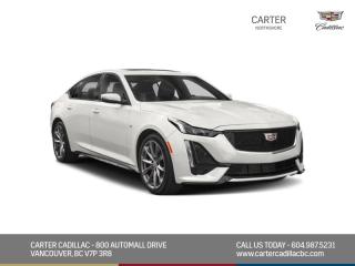3.0L V6 Twin Turbo, Navigation, Ultraview Sunroof, Technology Package, Wireless Charging, Adaptive Cruise Control, Parking PKG, Driver Awareness Plus PKG, Head-up Display, Universal Home Remote, Blind Sensor, Leather, Lighting Package and Memory Seat. Test Drive Today!
<ul>
</ul>
<div><strong>WHY CARTER CADILLAC?</strong></div>
<div>
             </div>
<ul>
            <li>
                        Family owned and proudly Canadian - for over 55 years!</li>
            <li>
                        Multilingual staff and culturally diverse workforce - with many languages spoken!</li>
            <li>
                        Fast Approvals and 99% Acceptance Rates (no matter your current credit status!)</li>
            <li>
                        Choice and flexibility - our Financing and Lease Programs are designed with our customers in mind.</li>
            <li>
                        Carter Vehicle Insurance - Our in-house team of insurance professionals provides fast insurance quotes</li>
            <li>
                        Located in North Vancouver (easy access to the Lower Mainland, Tri-Cities and beyond).</li>
            <li>
                        State of the art Service Facility  21 Service Bays with Factory Certified GM Service Technicians!</li>
            <li>
                        Online Vehicle Service Scheduling - electronic service status updates.</li>
            <li>
                        Full vehicle service history with customer access to updates and product recalls.</li>
            <li>
                        Comfortable non-pressured environment with in-store TV, WIFI and childrens indoor play area!</li>
</ul>
<p>Were here to help you drive the vehicle you want, the vehicle you deserve!</p>
<div><strong>QUESTIONS? GREAT! WEVE GOT ANSWERS!</strong></div>
<div>
             </div>
<div>
            To speak with a friendly vehicle specialist - <strong>CALL NOW! (604) 229-8803</strong></div>
<div>
 </div>
<div>
 (Doc. Fee: $598.00 Dealer Code: D10743)</div>
<div>
        *Eligibility conditions may apply. Call now to learn more.
