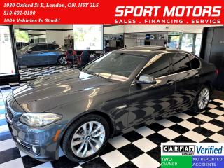 Used 2016 BMW 5 Series 528i xDrive AWD+Sensors+Tinted+Xenons+CLEAN CARFAX for sale in London, ON