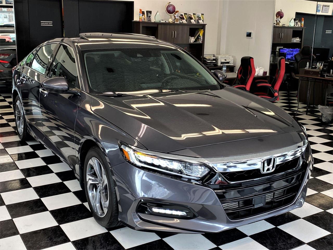 2018 Honda Accord EX-L+Roof+GPS+Leather+LEDs+ApplePlay+CLEAN CARFAX Photo74