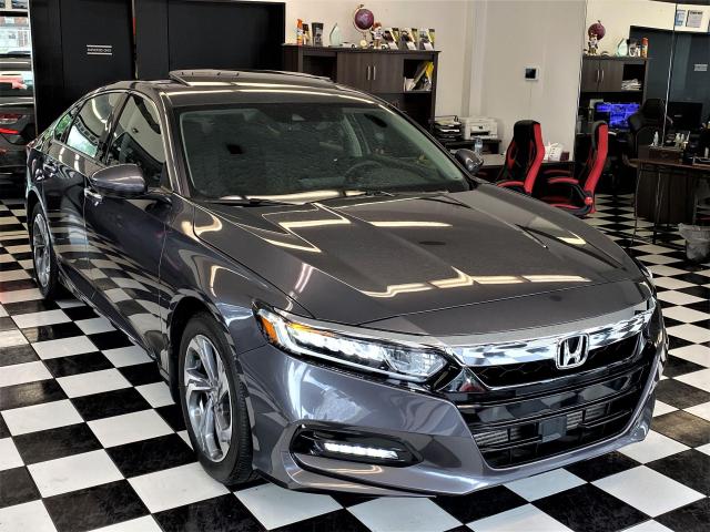 2018 Honda Accord EX-L+Roof+GPS+Leather+LEDs+ApplePlay+CLEAN CARFAX Photo5