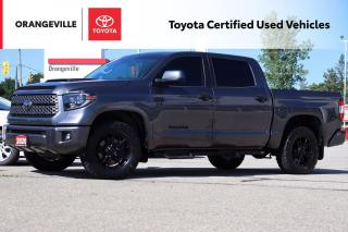 Used 2020 Toyota Tundra LOW KM!! TRD SPORT PREMIUM, 4X4, CREWMAX, HEATED SEATS, NAVIGATION, APPLE CARPLAY, ANDROID AUTO for sale in Orangeville, ON