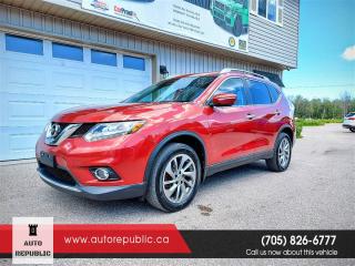 Used 2015 Nissan Rogue SL AWD Leather Roof Blind Spot Nav 360 camera for sale in Orillia, ON