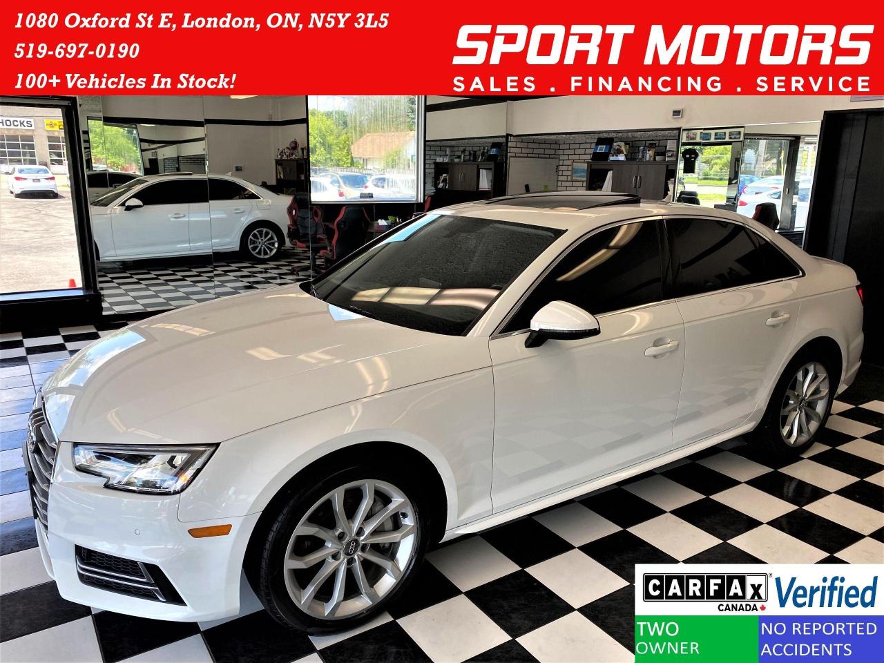 Used 2018 Audi A4 Progressiv AWD+Camera+GPS+ApplePlay+CLEAN CARFAX for sale in London, ON