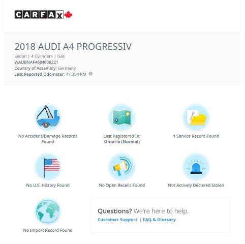 2018 Audi A4 Progressiv AWD+Camera+GPS+ApplePlay+CLEAN CARFAX Photo13