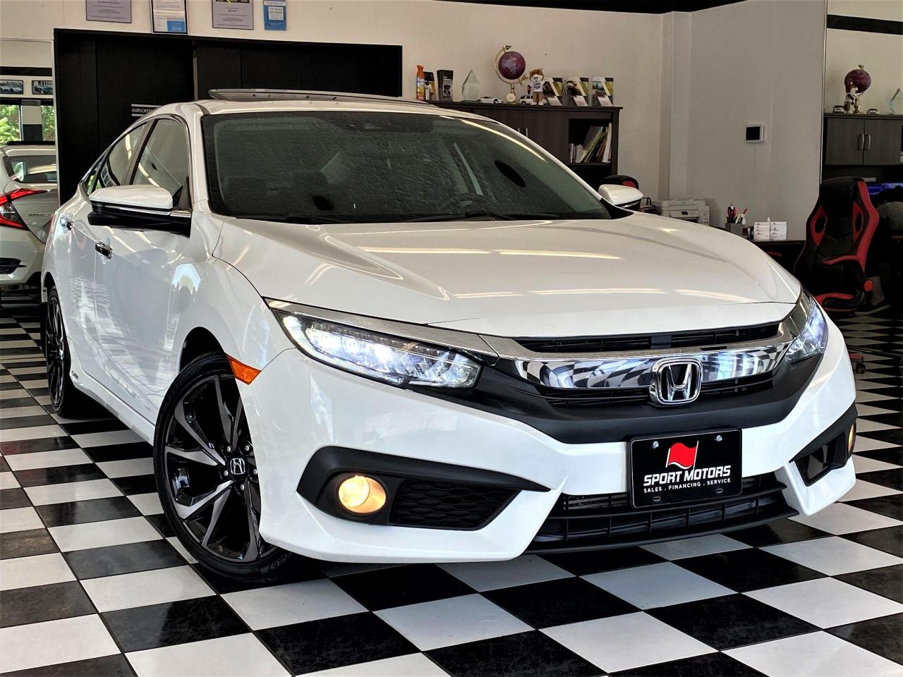 2018 Honda Civic Touring+Leather+Roof+WirelessCharging+CLEAN CARFAX Photo86