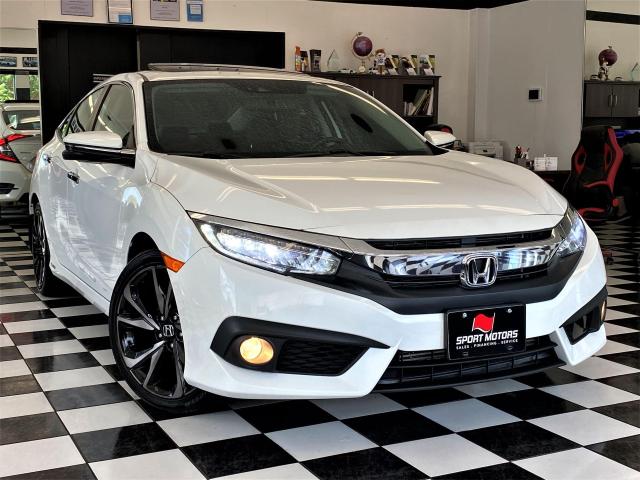 2018 Honda Civic Touring+Leather+Roof+WirelessCharging+CLEAN CARFAX Photo16