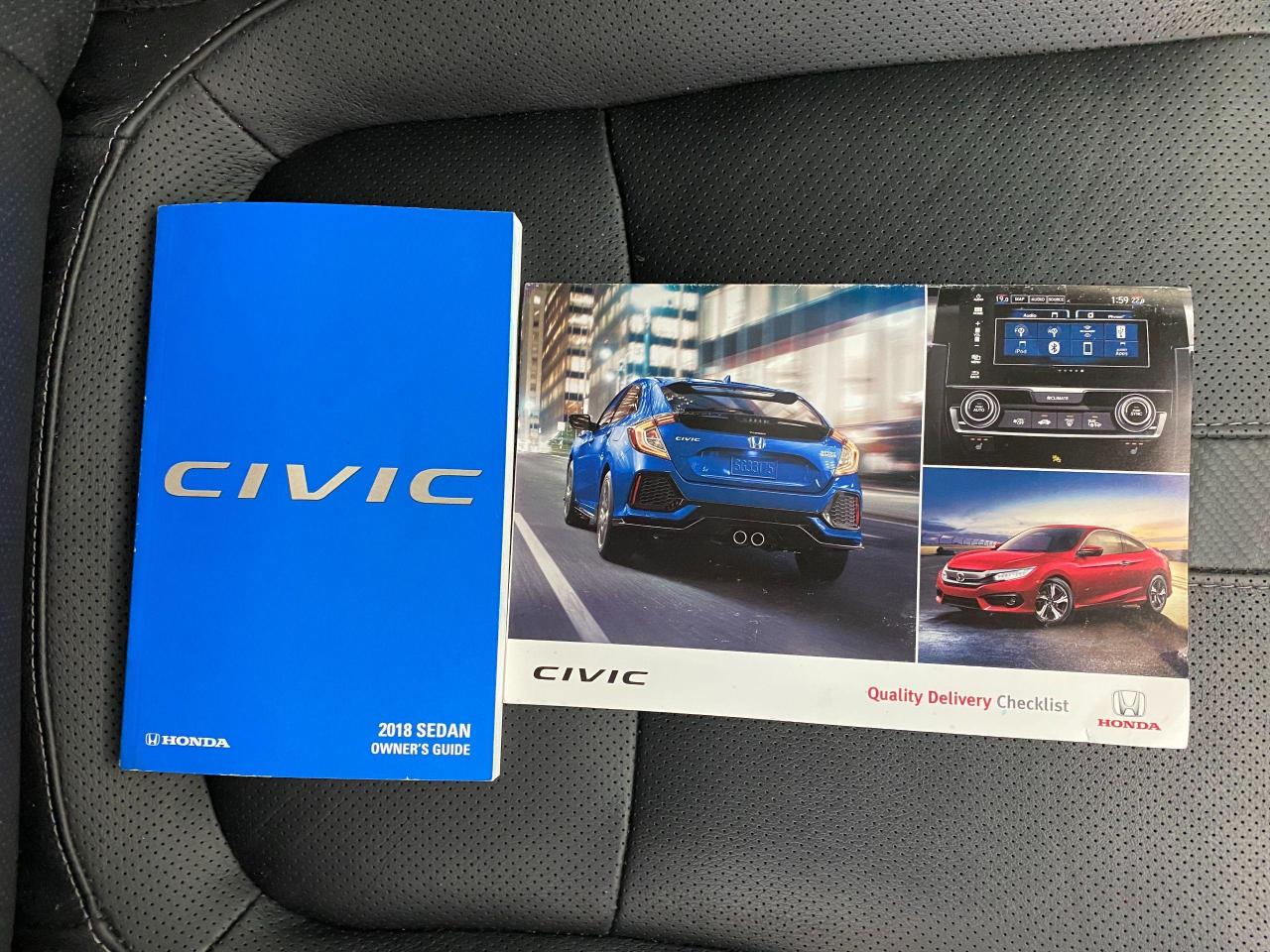 2018 Honda Civic Touring+Leather+Roof+WirelessCharging+CLEAN CARFAX - Photo #29