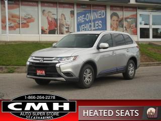 Used 2018 Mitsubishi Outlander ES  CAM APPLE-CP HTD-SEATS DUAL-CLIM for sale in St. Catharines, ON