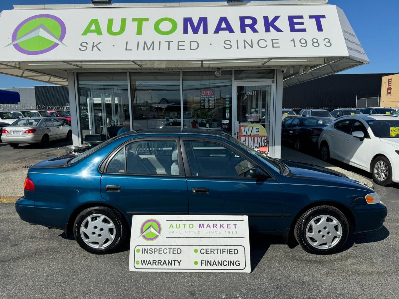 Used 1998 Toyota Corolla VE AUTO AC IN-HOUSE FINANCE IT! INSPECTED W/ BCAA MBRSHP & WRNTY! for sale in Langley, BC