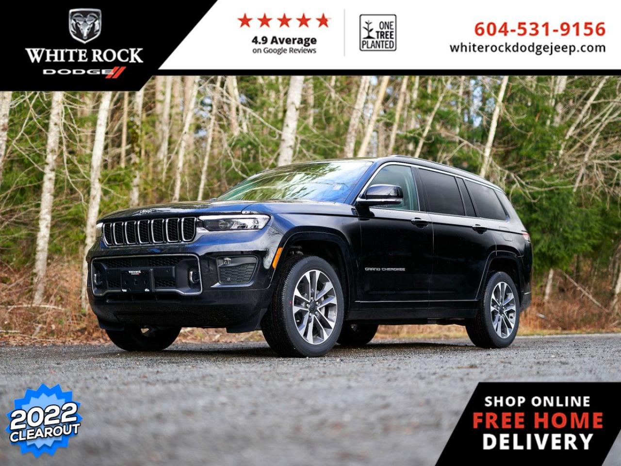 Used 2022 Jeep Grand Cherokee L Overland  - Sunroof for sale in Surrey, BC