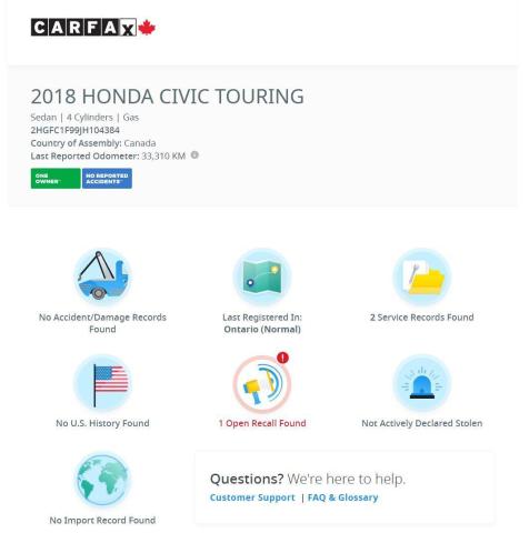 2018 Honda Civic Touring+Leather+Roof+WirelessCharging+CLEAN CARFAX Photo14