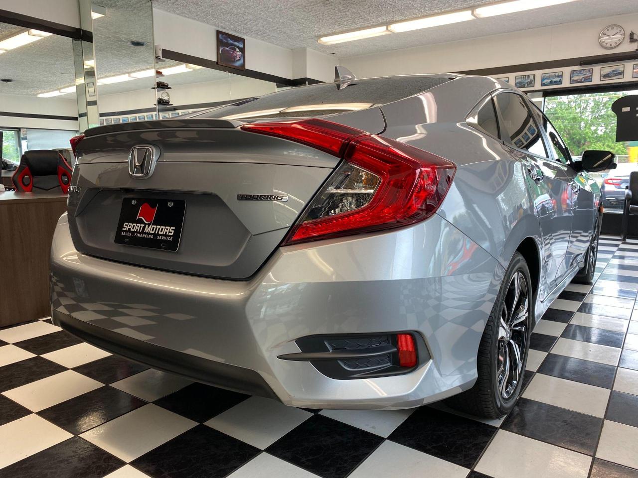 2018 Honda Civic Touring+Leather+Roof+WirelessCharging+CLEAN CARFAX Photo46