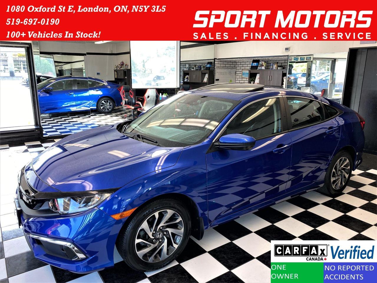 Used 2019 Honda Civic EX+LaneKeep+Camera+ApplePlay+CLEAN CARFAX for sale in London, ON