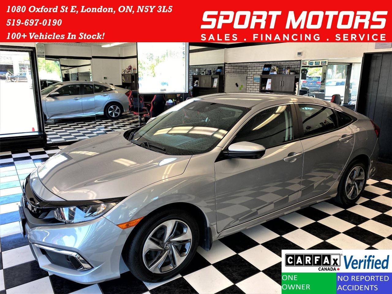 2019 Honda Civic LX+LaneKeep+Adaptive Cruise+ApplePlay+CLEAN CARFAX