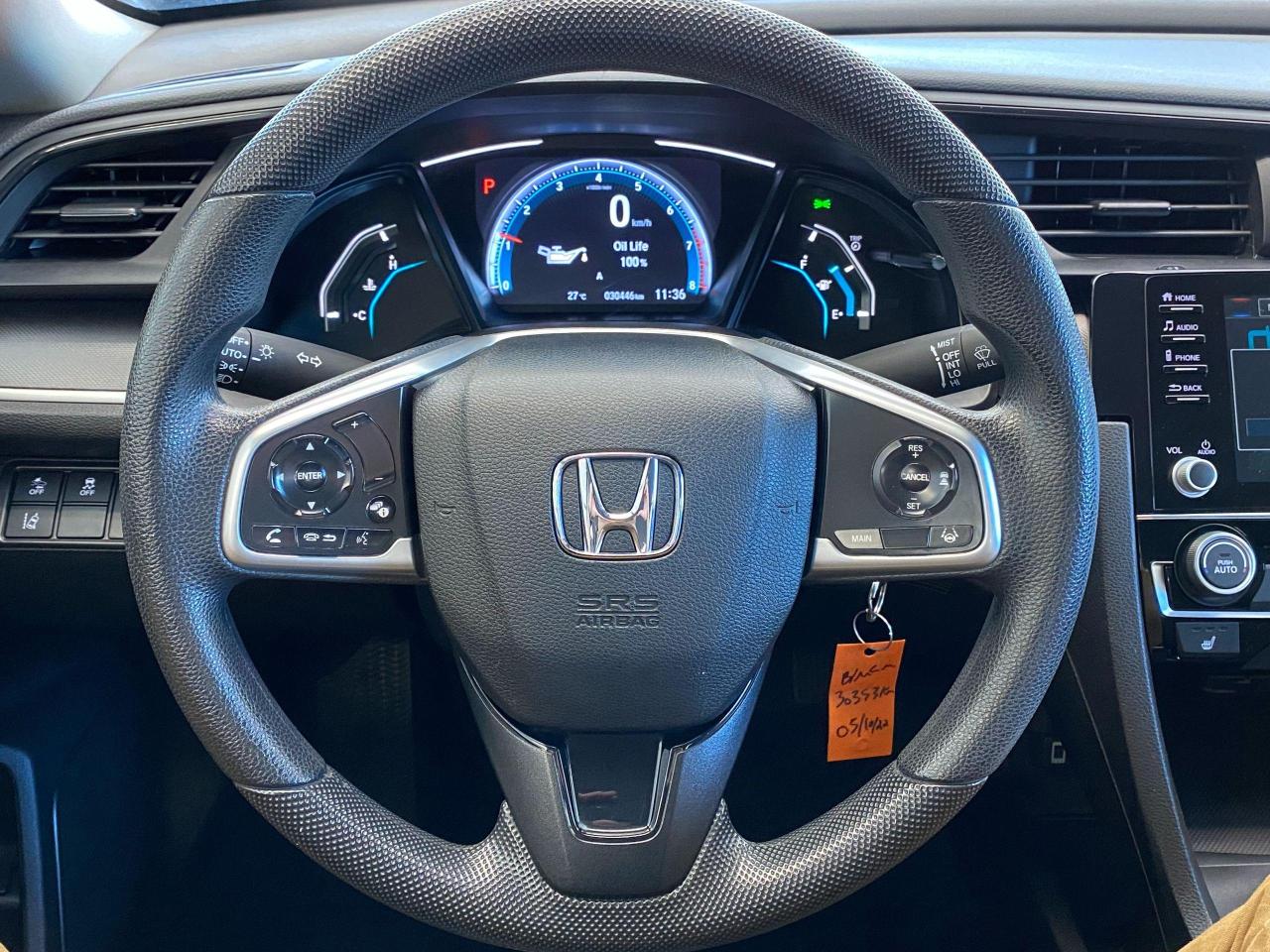 2019 Honda Civic LX+LaneKeep+Adaptive Cruise+ApplePlay+CLEAN CARFAX - Photo #9