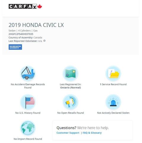 2019 Honda Civic LX+LaneKeep+Adaptive Cruise+ApplePlay+CLEAN CARFAX Photo13