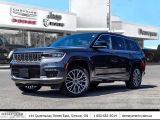 New 2022 Jeep Grand Cherokee L SUMMIT RESERVE | LUXURY GRP | TECH GRP V for sale in Simcoe, ON