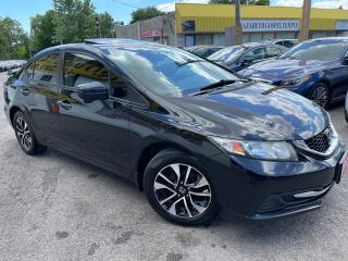 Used 2014 Honda Civic EX/CAMERA/PUSH START/P.ROOF/POWER GROUP/ALLOYS for sale in Scarborough, ON