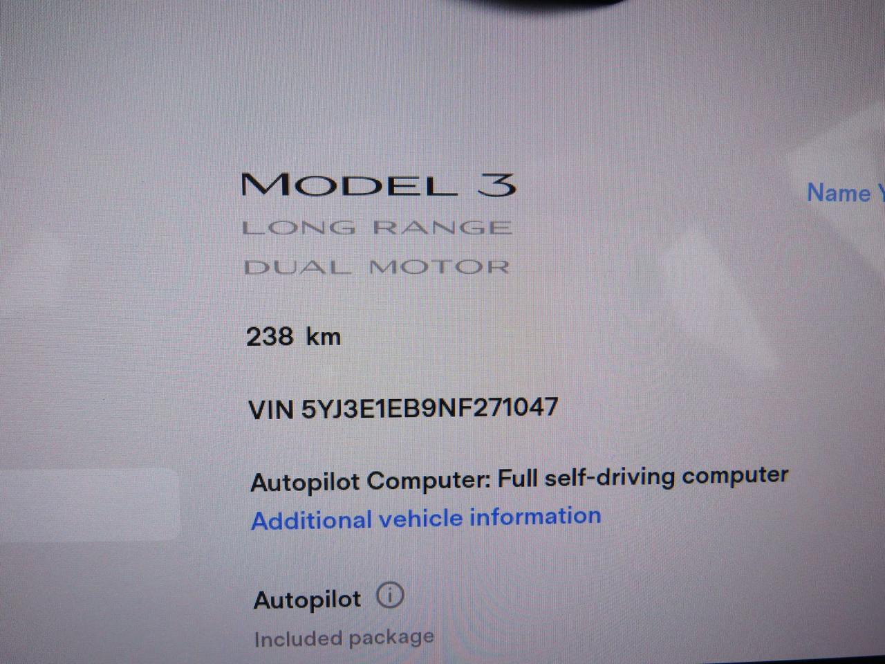 2022 Tesla Model 3 LONG RANGE (** ALLOY WHEELS** LEATHER SEATS** POWER DRIVERS/PASSENGER SEATS** AUTOPILOT** AWD**POWER HATCH** AUTO HEADLAMPS** BACKUP/SIDE CAMERAS**NAVIGATION**GLASS ROOF**) Photo