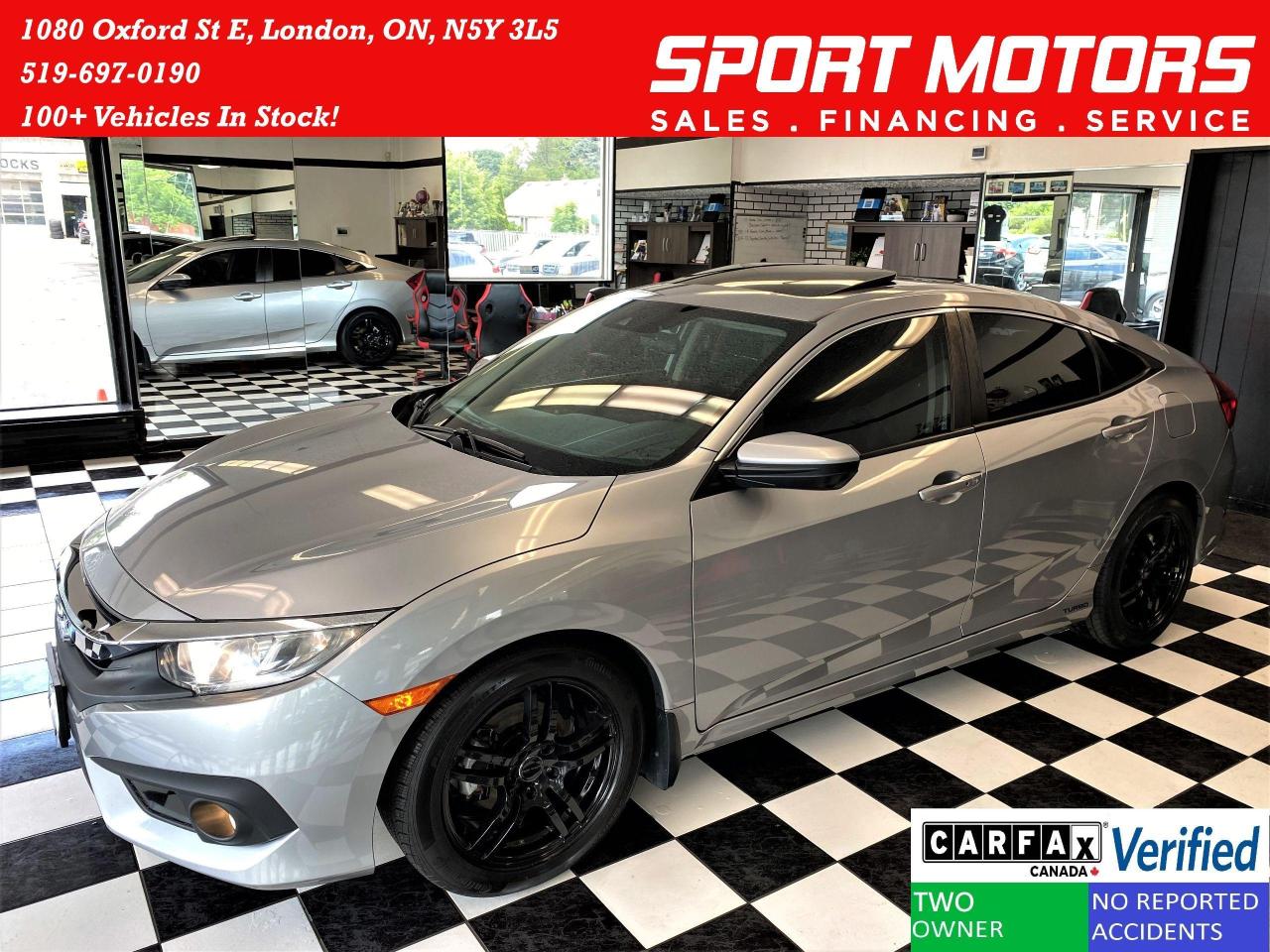 2016 Honda Civic EX-T+Roof+Tint+Remote Start+ApplePlay+CLEAN CARFAX Photo1
