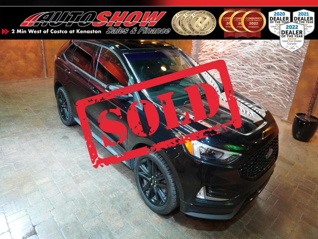 Used 2020 Ford Edge ST Line - Pano Roof, Nav, Htd Seats, Rmt Start for sale in Winnipeg, MB