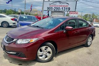 Used 2015 Honda Civic LX Camera/Heats Seats/Bluetooth for sale in Mississauga, ON