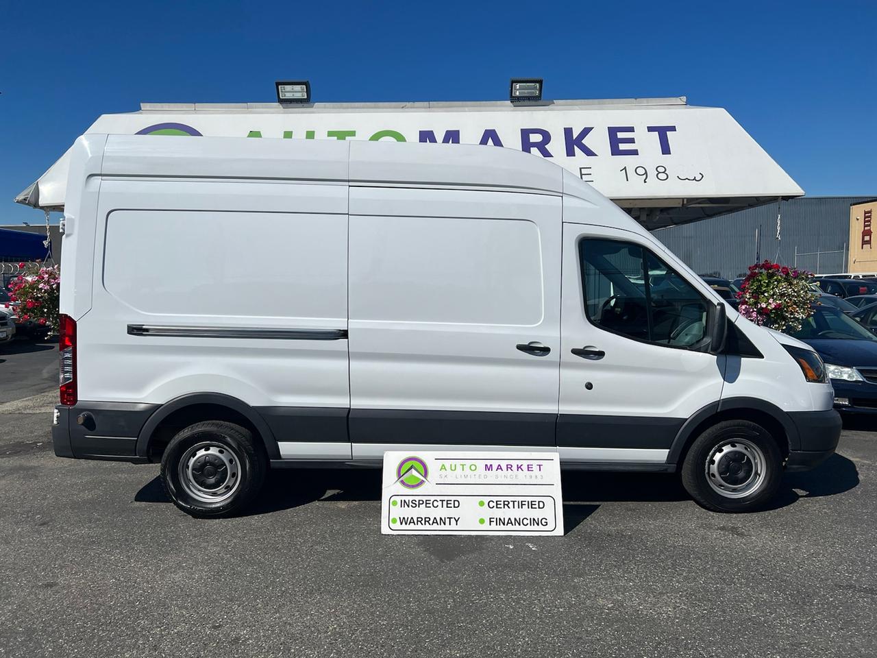 TONS OF TRANSIT VANS IN STOCK! CHECK US OUT! INSPECTED WITH FREE WARRANTY!<br /><br />CALL OR TEXT KARL @ 6-0-4-2-5-0-8-6-4-6 FOR INFO & TO CONFIRM WHICH LOCATION.<br /><br />VERY NICE FORD TRANSIT 350 LONG WHEEL BASE, HIGH ROOF VAN. THESE ONES ARE HARD TO FIND. THROUGH THE SHOP, FULLY INSPECTED AND READY TO GO. LOCAL VAN WITH NO ACCIDENT DECLARATIONS. 4 KEYS! TIRES ARE LIKE NEW (90%) AND THERE IS TONS OF LIFE LEFT ON THE BRAKES. IT NEEDS NOTHING.&nbsp;<br /><br />2 LOCATIONS TO SERVE YOU, BE SURE TO CALL FIRST TO CONFIRM WHERE THE VEHICLE IS.<br /><br />We are a family owned and operated business since 1983 and we are committed to offering outstanding vehicles backed by exceptional customer service, now and in the future.<br />Whatever your specific needs may be, we will custom tailor your purchase exactly how you want or need it to be. All you have to do is give us a call and we will happily walk you through all the steps with no stress and no pressure.<br /><br />&nbsp; &nbsp; &nbsp; &nbsp; &nbsp; &nbsp; &nbsp; &nbsp; &nbsp; &nbsp; &nbsp; &nbsp; &nbsp; &nbsp; &nbsp; &nbsp; &nbsp; &nbsp; &nbsp; &nbsp; &nbsp; &nbsp; WE ARE THE HOUSE OF YES!<br /><br />ADDITIONAL BENEFITS WHEN BUYING FROM SK AUTOMARKET:<br /><br />-ON SITE FINANCING THROUGH OUR 17 AFFILIATED BANKS AND VEHICLE&nbsp; &nbsp; &nbsp; &nbsp; &nbsp; &nbsp; &nbsp; &nbsp; &nbsp; &nbsp; &nbsp; &nbsp; &nbsp; &nbsp; &nbsp; &nbsp; &nbsp; &nbsp; &nbsp; &nbsp; &nbsp; &nbsp; &nbsp; &nbsp; &nbsp; &nbsp;FINANCE COMPANIES.<br />-IN HOUSE LEASE TO OWN PROGRAM.<br />-EVERY VEHICLE HAS UNDERGONE A 120 POINT COMPREHENSIVE INSPECTION.<br />-EVERY PURCHASE INCLUDES A FREE POWERTRAIN WARRANTY.<br />-EVERY VEHICLE INCLUDES A CARFAX AND ICBC DAMAGE REPORT.<br />-EVERY VEHICLE IS GUARANTEED LIEN FREE.<br />-DISCOUNTED RATES ON PARTS AND SERVICE FOR YOUR NEW CAR AND ANY OTHER&nbsp; &nbsp;FAMILY CARS THAT NEED WORK NOW AND IN THE FUTURE.<br />-40 YEARS IN THE VEHICLE SALES INDUSTRY.<br />-A+++ MEMBER OF THE BETTER BUSINESS BUREAU.<br />-RATED&nbsp;TOP DEALER BY CARGURUS 2 YEARS IN A ROW<br />-MEMBER&nbsp;IN GOOD STANDING WITH THE VEHICLE SALES AUTHORITY OF BRITISH&nbsp; &nbsp;COLUMBIA.<br />-MEMBER OF THE AUTOMOTIVE RETAILERS ASSOCIATION.<br />-COMMITTED CONTRIBUTOR TO OUR LOCAL COMMUNITY AND THE RESIDENTS OF BC.<br /> This vehicle has been Fully Inspected, Certified and Qualifies for Our Free Extended Warranty.Don't forget to ask about our Great Finance and Lease Rates. We also have a Options for Buy Here Pay Here and Lease to Own for Good Customers in Bad Situations. 2 locations to help you, White Rock and Langley. Be sure to call before you come to confirm the vehicles location and availability or look us up at www.automarketsales.com. White Rock 604-542-4970 and Langley 604-533-1310. Serving Surrey, Delta, Langley, Richmond, Vancouver, all of BC and western Canada. Financing & leasing available. CALL SK AUTOMARKET LTD. 6045424970. Call us toll-free at 1 877 813-6807. $999 Documentation fee (negotiable) and applicable taxes are in addition to advertised prices. LANGLEY LOCATION DEALER# 40038 S. SURREY LOCATION DEALER #9987