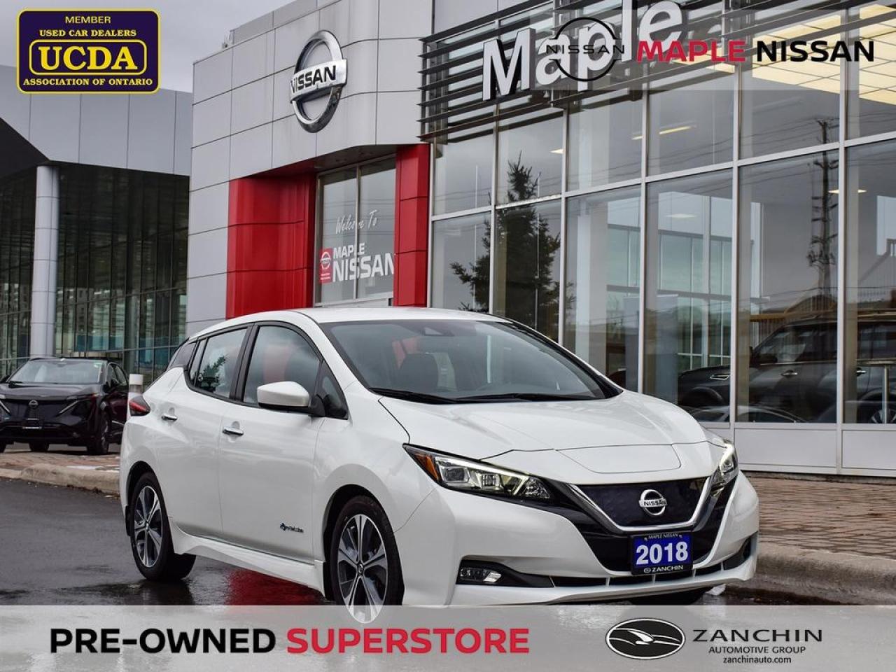 Used 2018 Nissan Leaf SV Full Electric Apple Carplay Propilot Blind Spot for sale in Maple, ON