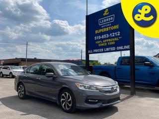 Used 2017 Honda Accord EXL * Sunroof * Heated Front & Rear Leather Seats * Apple Car Play * Android Auto * Lane Departure Assist * Anti Collision Braking System * Lane Keep for sale in Cambridge, ON