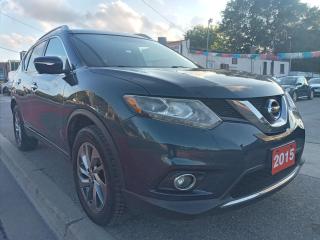 Used 2015 Nissan Rogue SL-AWD-LEATHER-PANORAMA ROOF-NAVI-BK UP CAM-ALLOYS for sale in Scarborough, ON