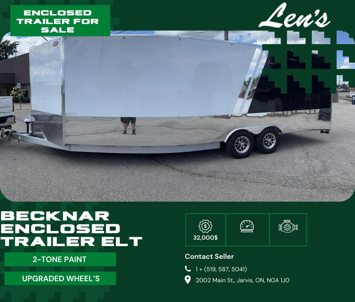 2021 Beckner Trailers ELT Enclosed Trailer Fully Financeable, Great Condition TONS OF STORAGE Photo